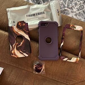 Hocase for iPhone‎ SE 2022/2020 Case, Heavy Duty Shockproof Protection. Purple